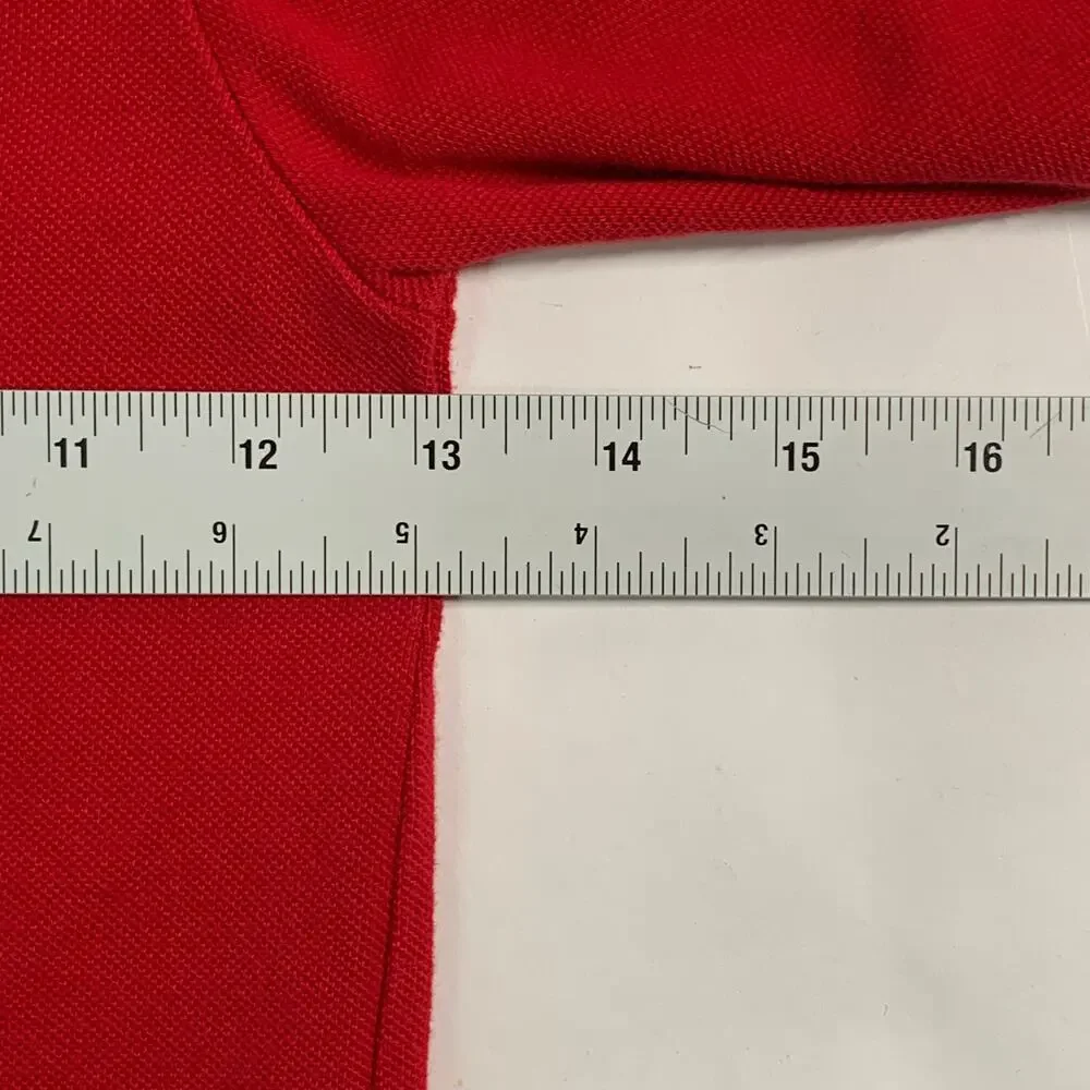 Polo Ralph Lauren 5 Boys Polo Bear Red Long Sleeve Polo Shirt Preppy